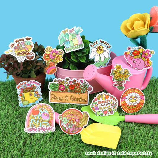 Plant Seeds Grow Dreams Rainbow Laptop Decal Vinyl Sticker