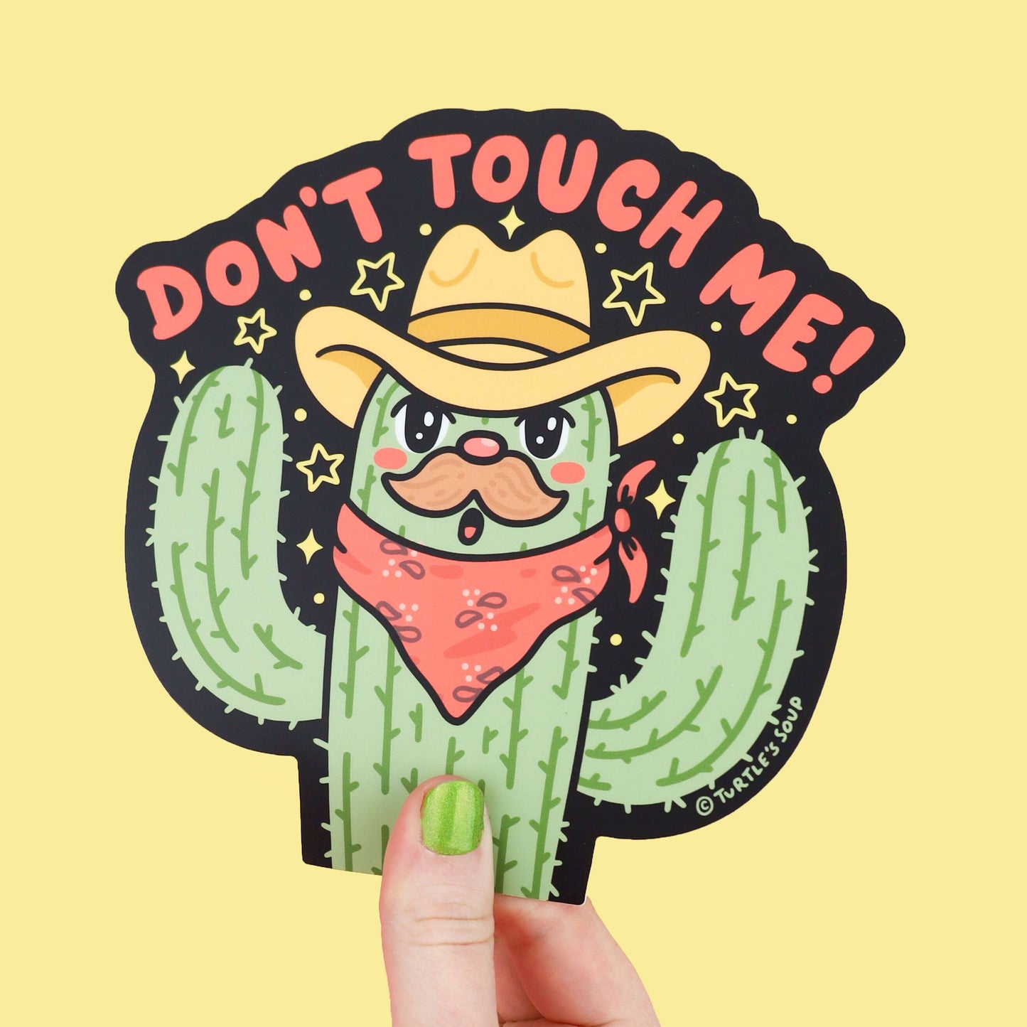 Don't Touch Me Cactus Desert Large Car Decal Vinyl Sticker