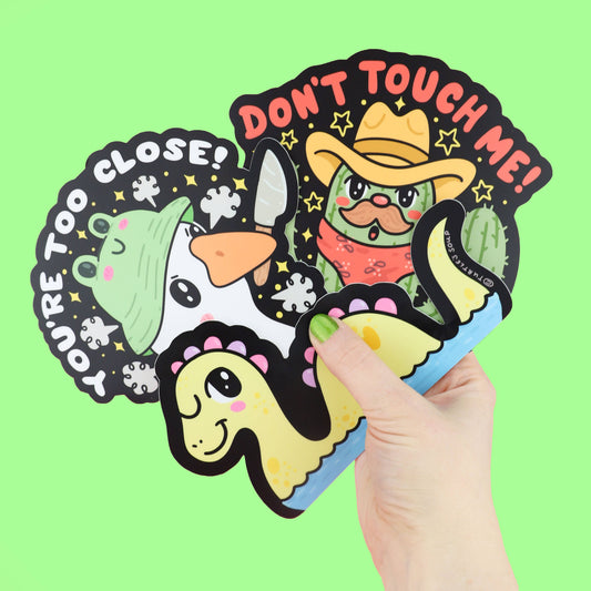 Don't Touch Me Cactus Desert Large Car Decal Vinyl Sticker