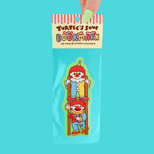 Happy and Sad Clowns Reader Gift Bookmark