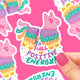 Full Of Positive Energy Pinata Waterproof Vinyl Sticker