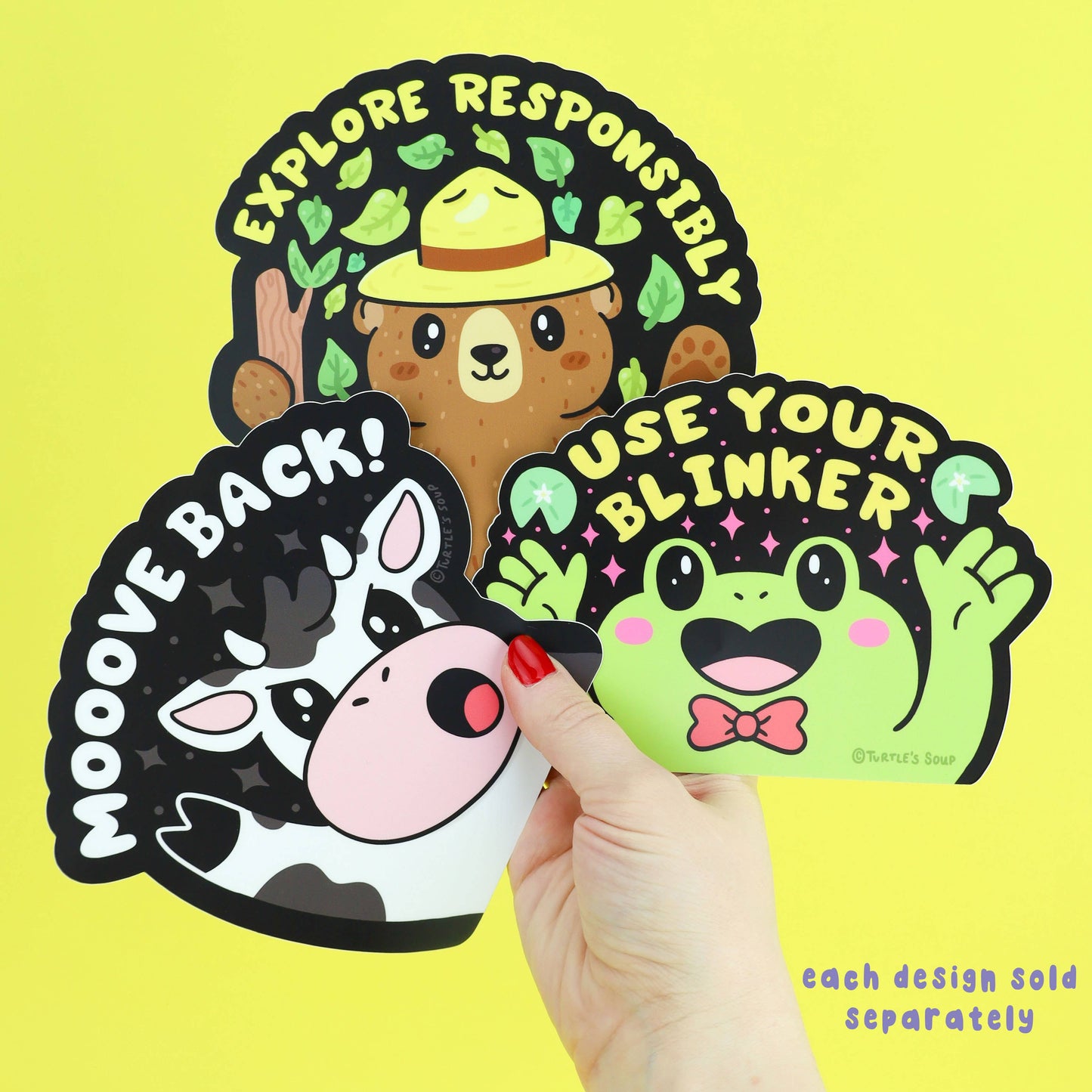 Use Your Blinker Frog Funny Driving Car Decal Vinyl Sticker