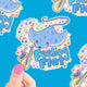 Feeling Flat Musical Stingray Aquatic Music Vinyl Sticker