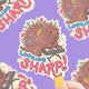 Looking Sharp Musical Porcupine Music Vinyl Sticker