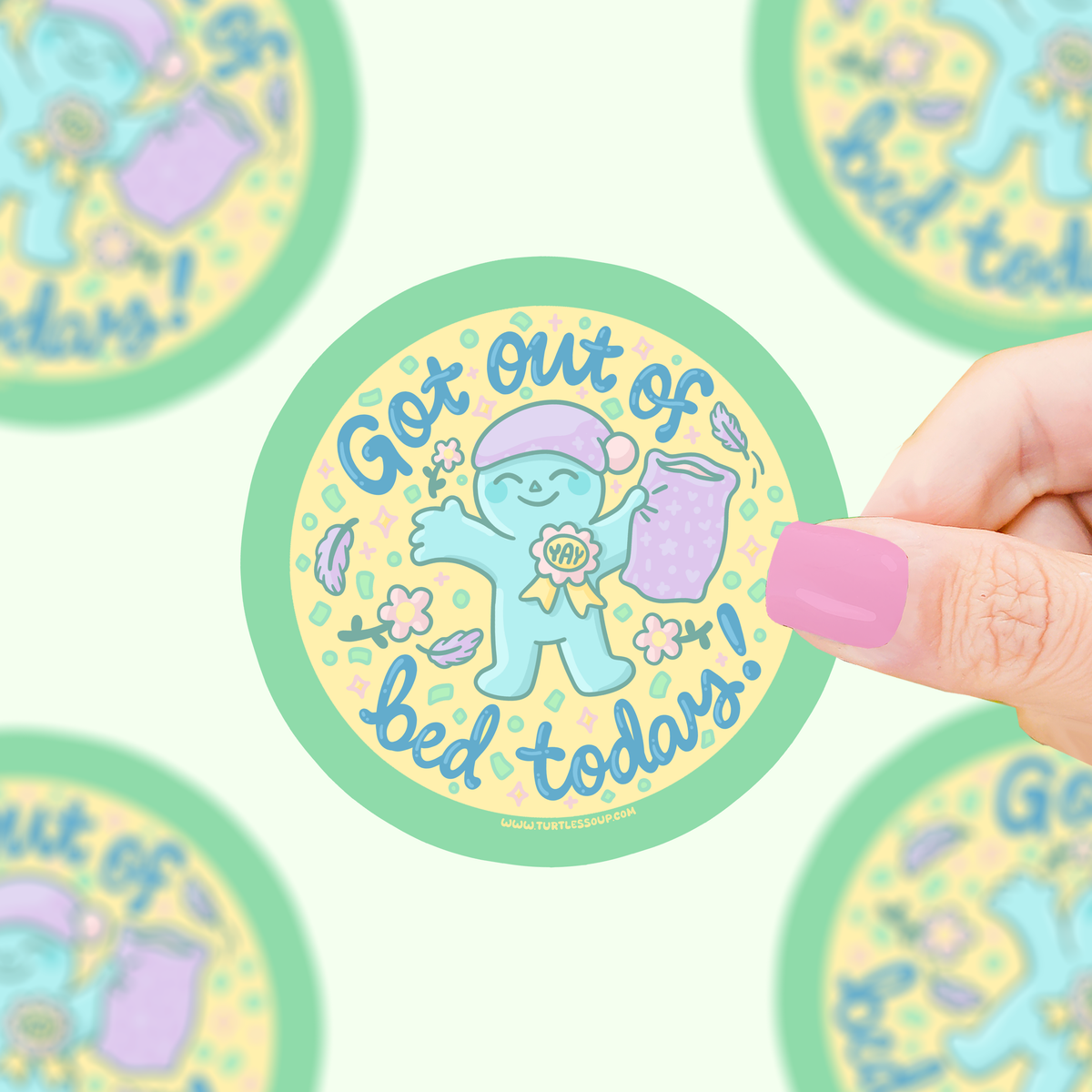 Got Out Of Bed Today, Funny, Work, Vinyl Sticker